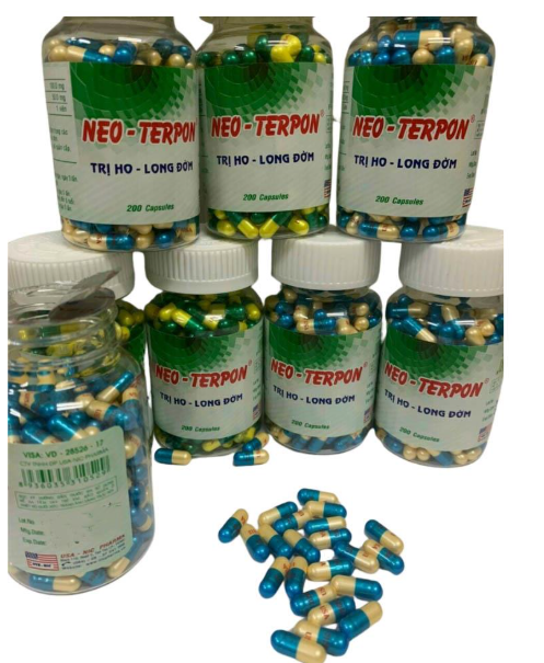 Neo Terpon Trị ho long đờm NIC (Lọ 200 viên)