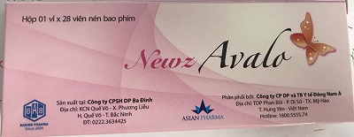 Newz Avalo tránh thai hồng Ba Đình (Hộp 28 viên)