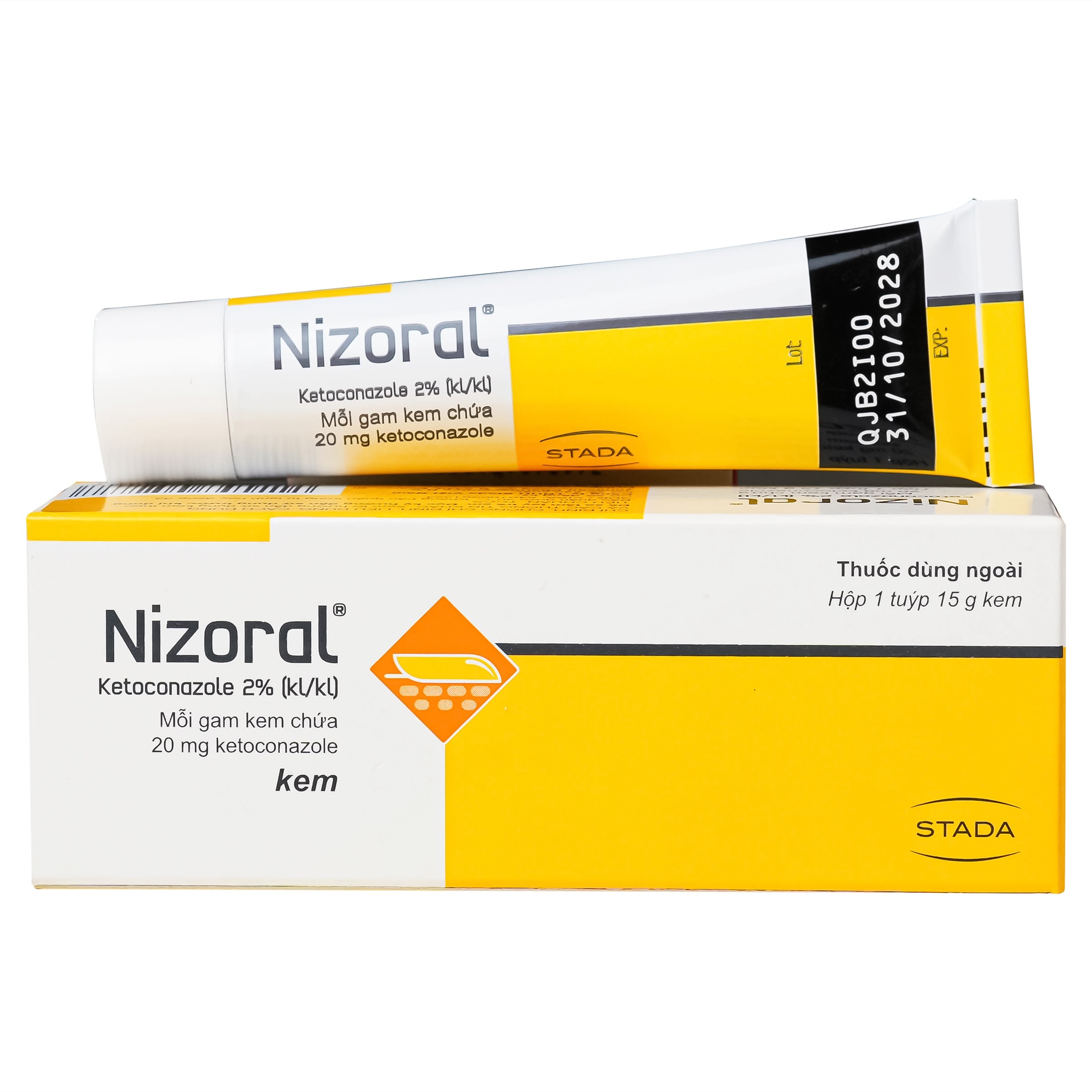 Nizoral kem 10g Janssen (Tuýp/15g) Stada nhập khẩu