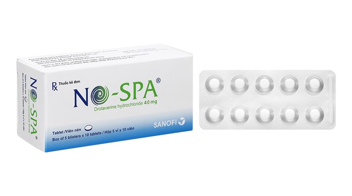 NoSpa Drotaverine 40mg Sanofi (Hộp 50 viên)