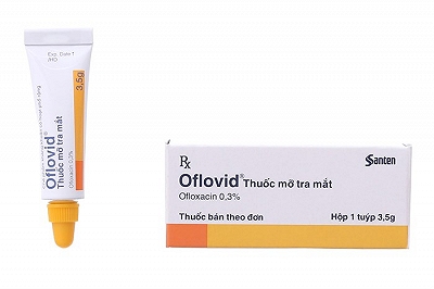 Thuốc mỡ Oflovid Mỡ Tra Mắt Santen (Tuýp 3,5g)