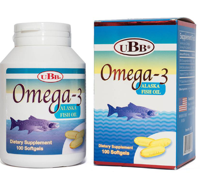 Dầu Omega 3 Alaska Fish Oil cá UBB (Lọ 100 viên)