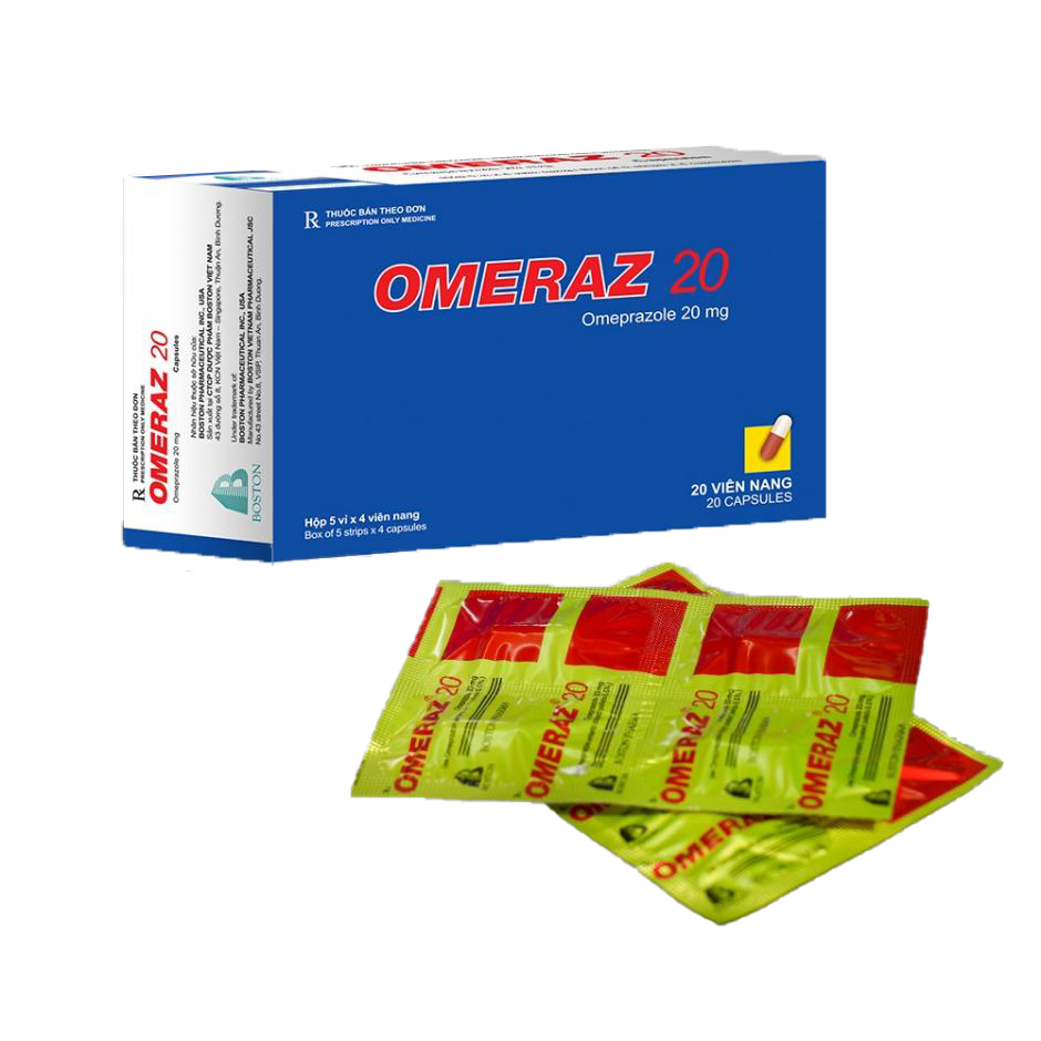 Omeraz 20 omeprazol 20mg Boston (Hộp 20 viên)