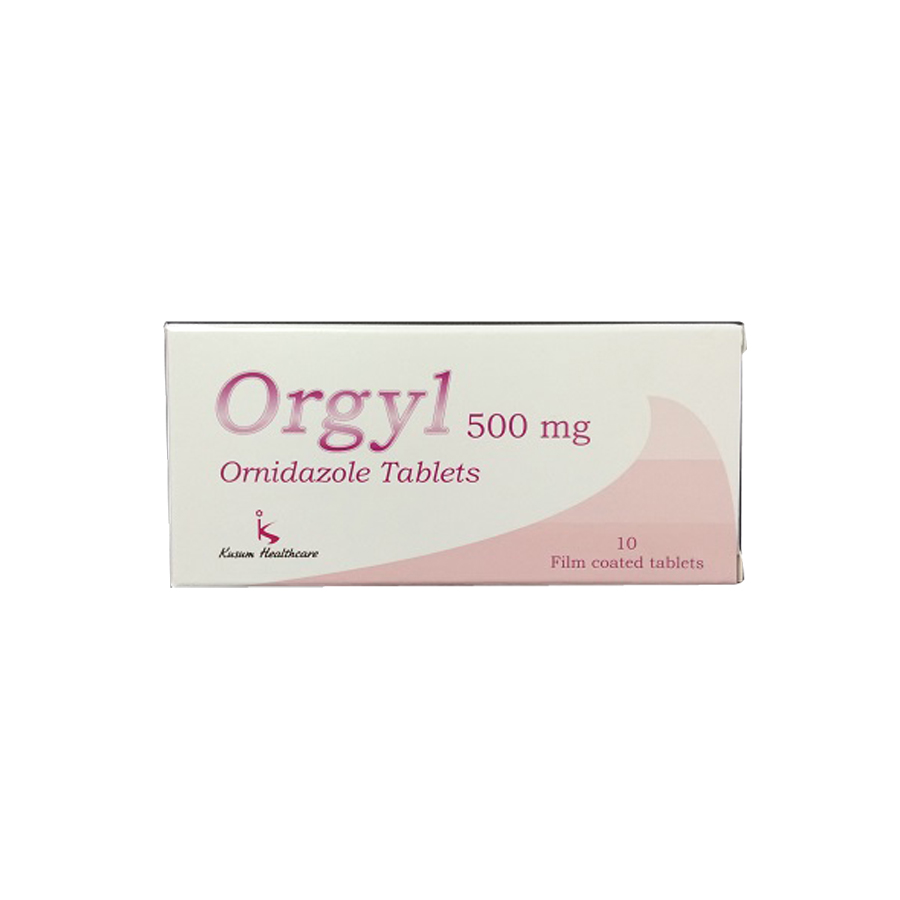 Orgyl Ornidazol 500mg Kusum Ấn Độ (Hộp 10 viên)