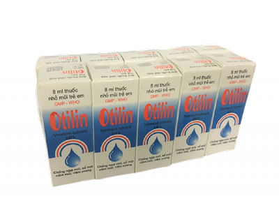 Nhỏ mũi Otilin Trẻ Em TW1 Pharbaco (Cọc 10 lọ x 8ml)