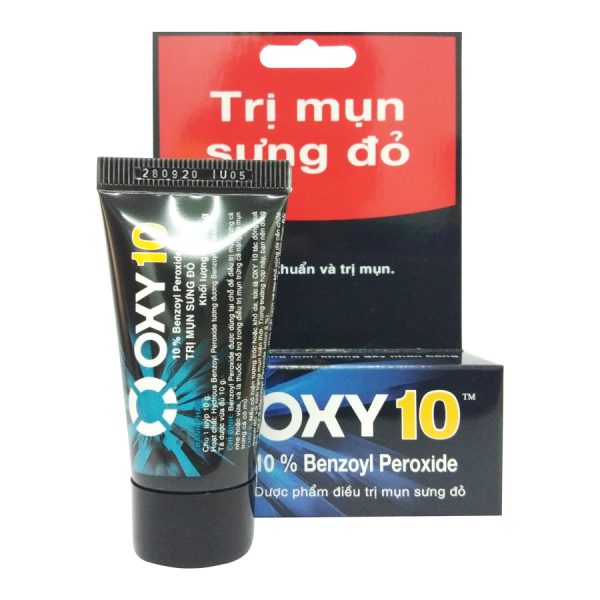 Oxy 10 trị mụn sưng đỏ Rohto (Tuýp/10g) Date 04/2026