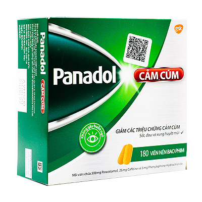 Panadol Cảm Cúm GSK (H/180v) Date 10/2026