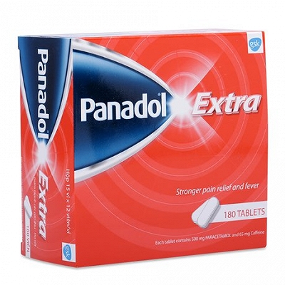 Panadol Extra Paracetamol 500mg Caffeine 65mg GSK (Hộp 180 viên)