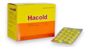 Paracetamol & Clorpheniramin maleat 325mg/2mg Hà Tây ( Hacold ) (Hộp 500 viên)
