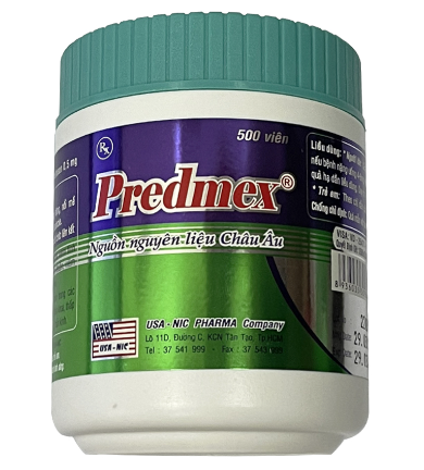 Predmex Dexamethason 0.5mg (nắp xanh) Nic Pharma (Lọ/500v) Date 03/2026