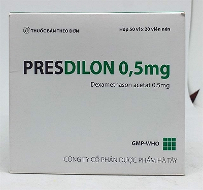 Presdilon 0.5mg Dexamethason 0.5mg Hà Tây (Hộp 1000 viên)