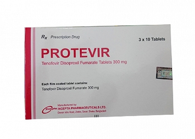 Protevir Tenofovir 300mg Incepta (Hộp 30 viên)
