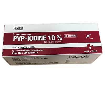 PVP Iodine 10% Đà Nẵng (Lọ/20ml) date 09/2024
