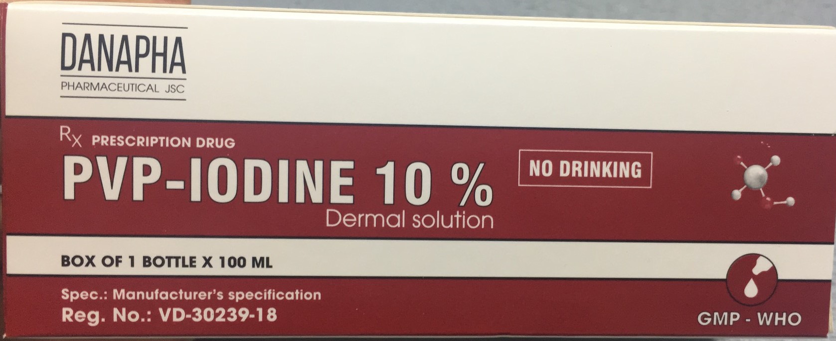PVP Iodine Povidon iod 10% Đà Nẵng (Lọ/100ml)