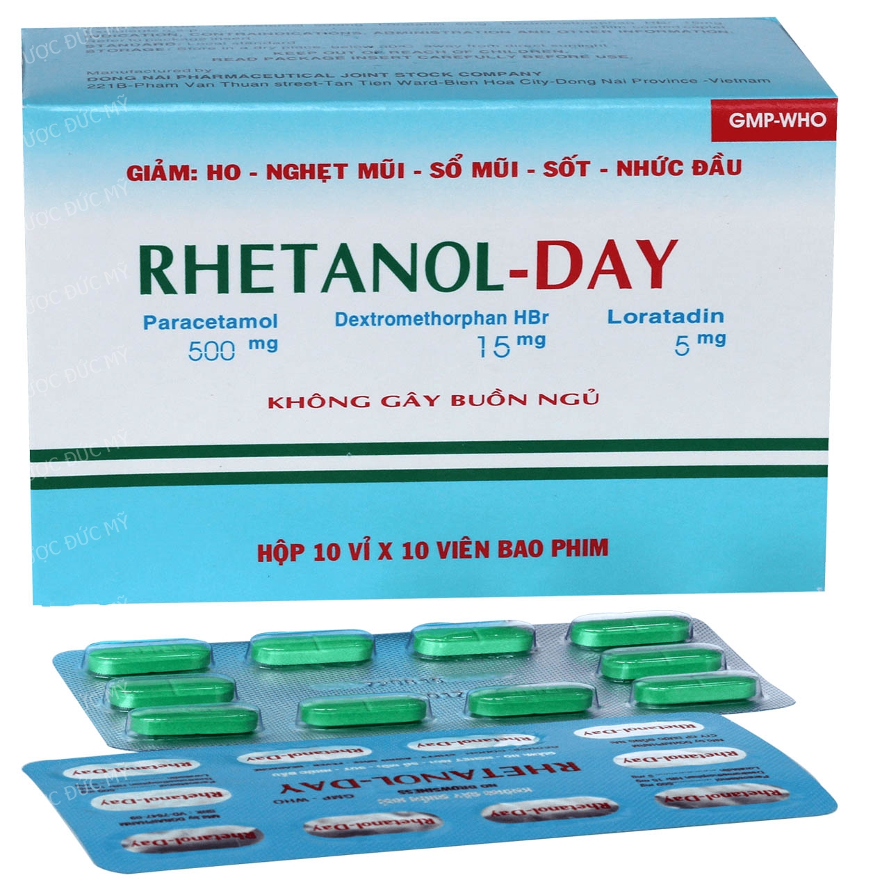Rhetanol Day Đồng Nai (Hộp 100 viên)