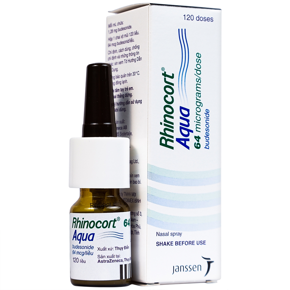 Rhinocort Aqua budesonid xịt mũi AstraZeneca (Lọ/120 liều)