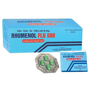 Rhumenol Flu 500 Medipharco (Hộp 100 viên)