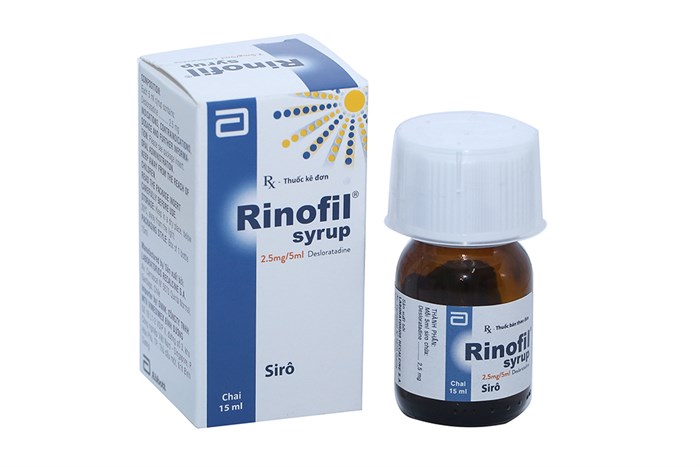 Rinofil Desloratadine 2.5mg/5ml Abbott Singapore (Lọ 15ml)