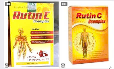 Viên uống Rutin C Bcomplex Việt Pháp (Hộp 30 viên)