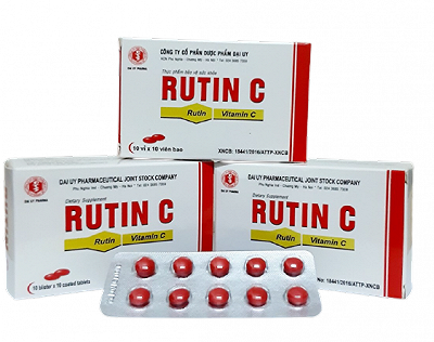 Viên uống Rutin C bao Đại Uy (Hộp 100 viên)