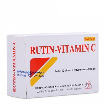 Rutin Vitamin C Mekophar (Hộp 100 viên)
