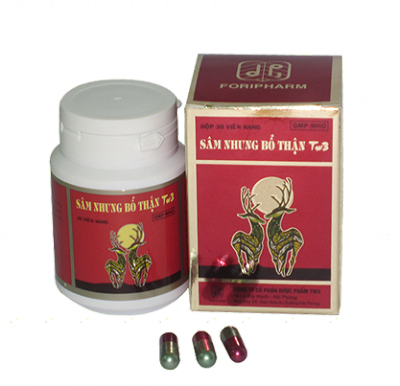 Sâm nhung bổ thận TW3 (Lọ 30 viên)