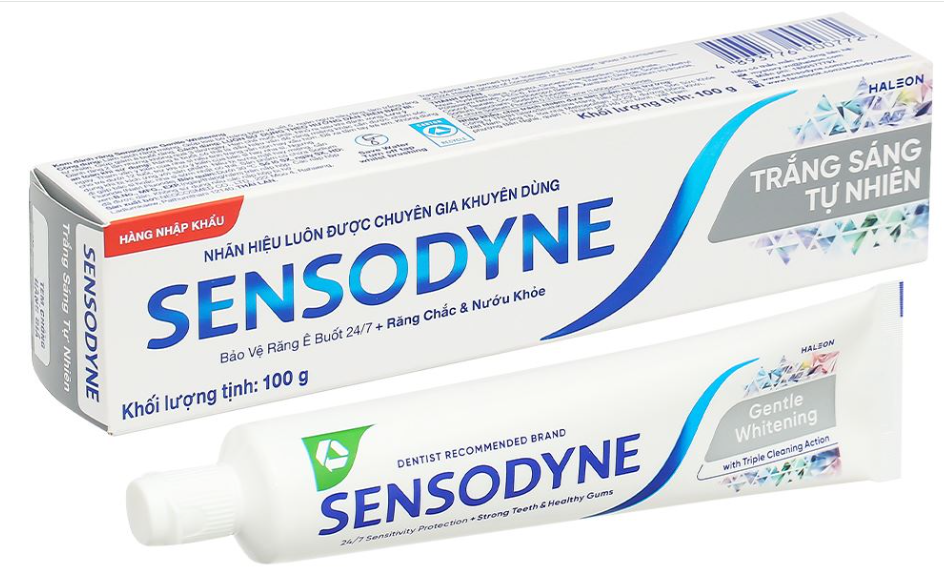 kem đánh răng Sensodyne Gentle Whitening GSK (Tuýp 100g)