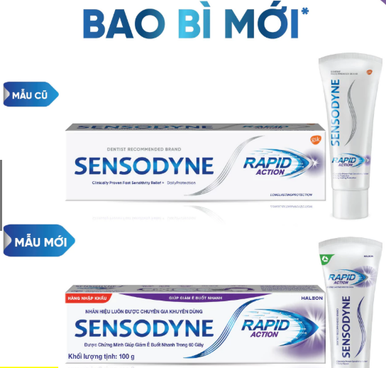 Sensodyne Rapid action GSK (Tuýp 100g)