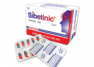 Sibetinic Flunarizine 5mg NIC (Hộp 100 viên)