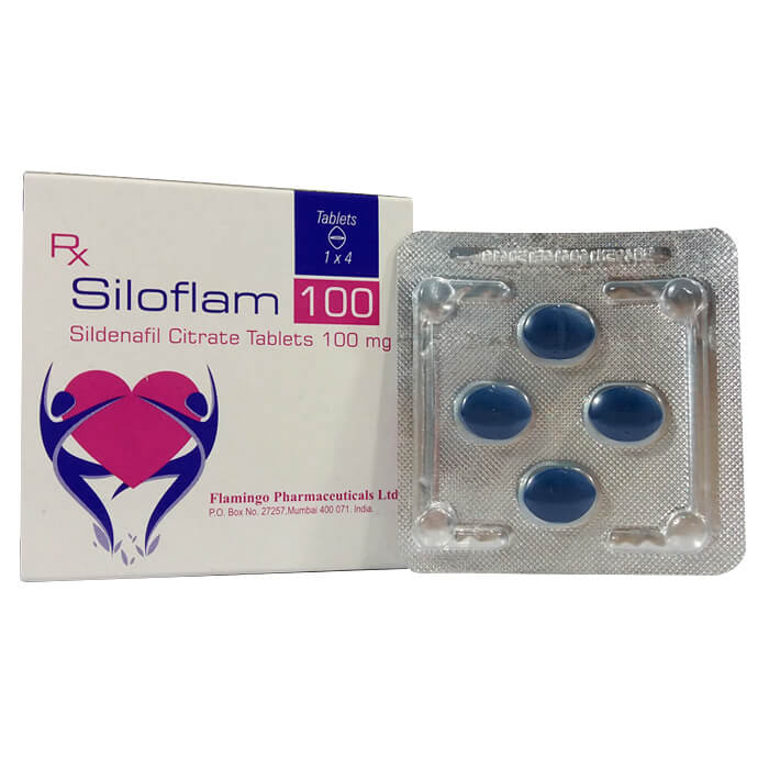Siloflam Sildenafil 100mg Flamingo Ấn Độ (H/4v) Date 12/2026