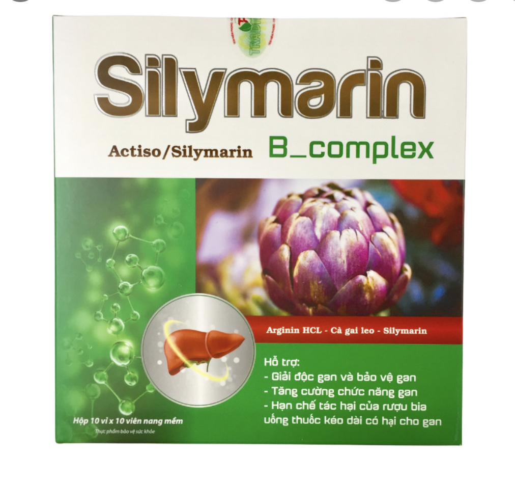 Viên uống Silymarin B Complex Akopha (Xanh Lá) (Hộp 100 viên)