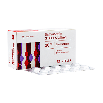 Simvastatin 20mg Stella (Hộp 30 viên)