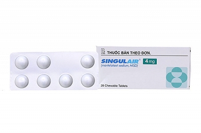 Singulair Montelukast 4mg MSD (Hộp 28 viên)