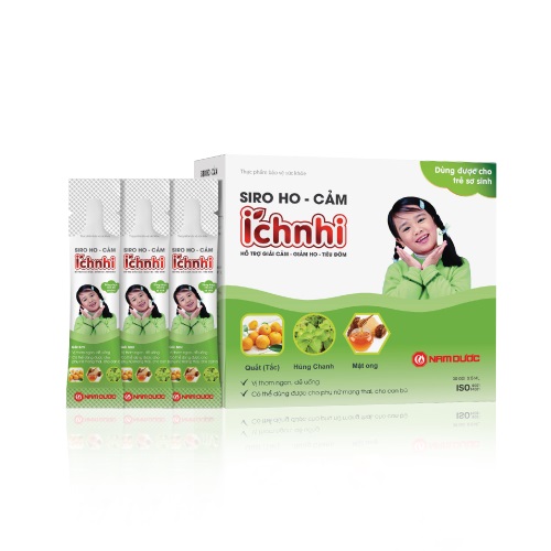 Siro Ho Cảm Ích Nhi Nam Dược (Hộp 30 gói x 5ml)