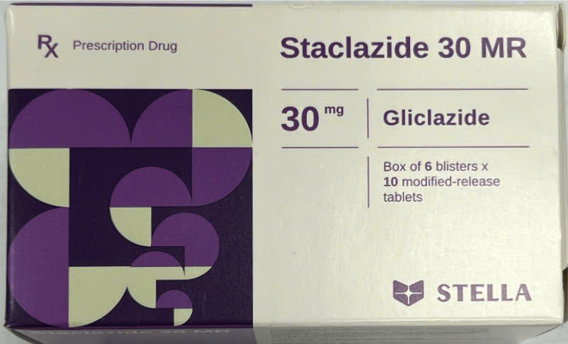 Staclazide 30 MR Gliclazide Stella (Hộp 30 viên)
