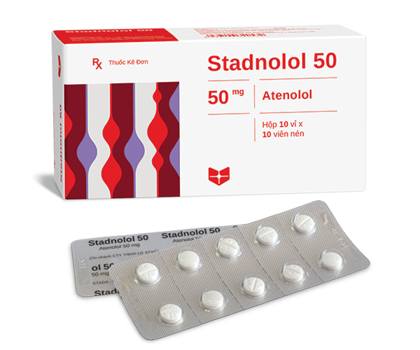 Stadnolol 50 Atenolol 50mg Stella (Hộp 100 viên)