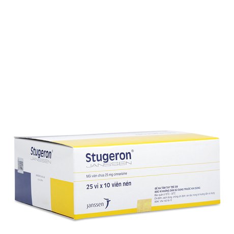 Stugeron 25mg Janssen (Hộp 250 viên)