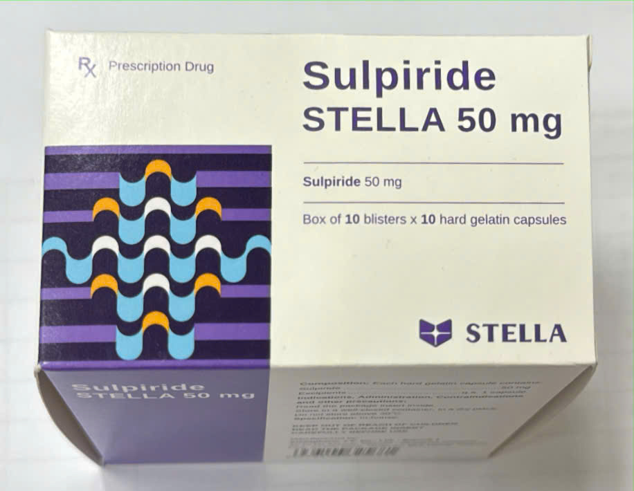 Sulpiride 50mg Stella (Hộp 50 viên)