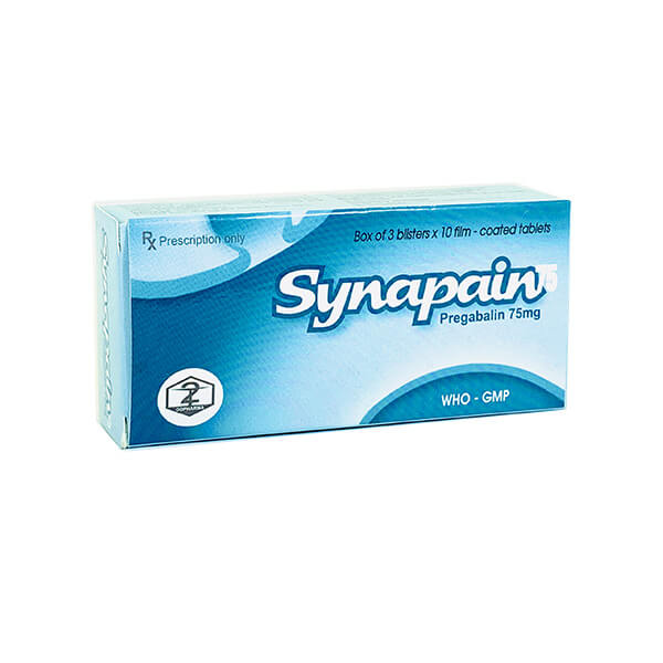 Synapain Pregabalin 75mg TW2 (Hộp 30 viên)