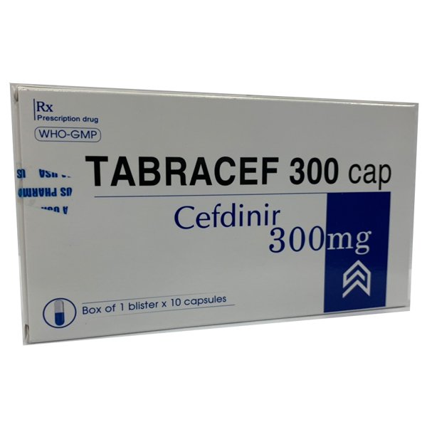 Tabracef 300 CAP Cefdinir 300mg USP (H/10v) Date 03/2027