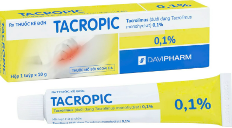 Kem bôi Tacropic Tacrolimus 0,1% Davipharm (Tuýp 10g)