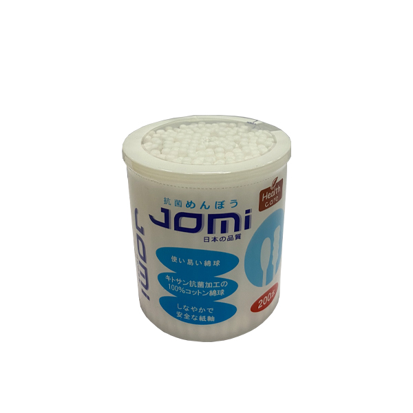 Tăm Bông Lọ Jomi Người Lớn (Lọ 200 que)