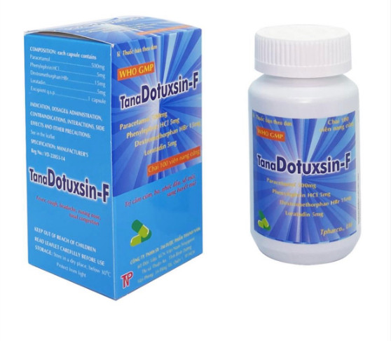 Tana Dotuxsin F Paracetamol 500mg Thành Nam (Lọ 100 viên)