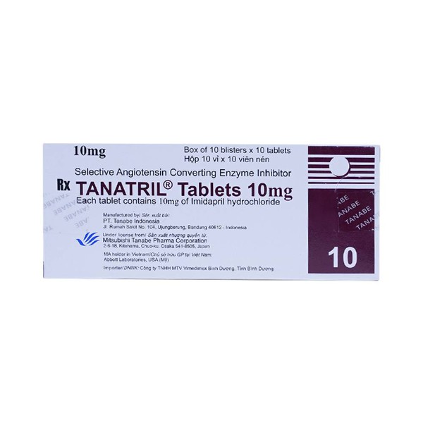 Tanatril Imidapril 10mg Indonesia (H/100v)