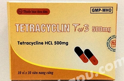 Tetracyclin 500mg TW3 (Hộp 100 viên)