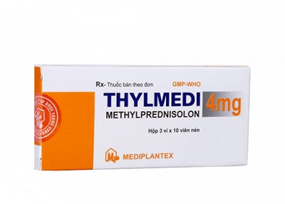 Thylmedi Methylprednisolon 4mg Mediplantex (Hộp 30 viên)