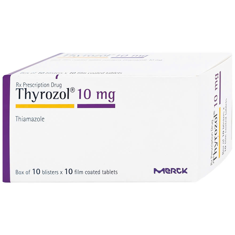 Thyrozol 10mg Merck (H/100v)