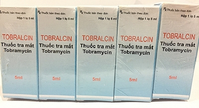 Tobralcin Tobramycin 0.3% Makcur (Cọc/10lọ/5ml)