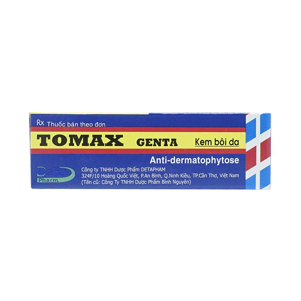 Kem bôi Tomax Genta kem Bình Nguyên (Cọc 10 tuýp x 6g)