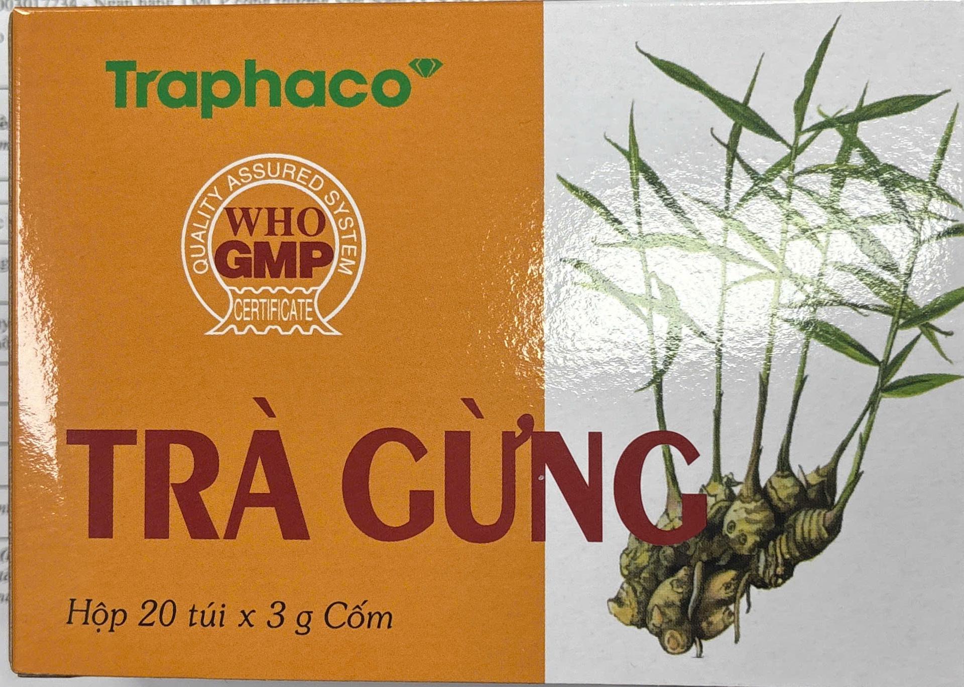 Trà Gừng Traphaco (H/20gói/3g)